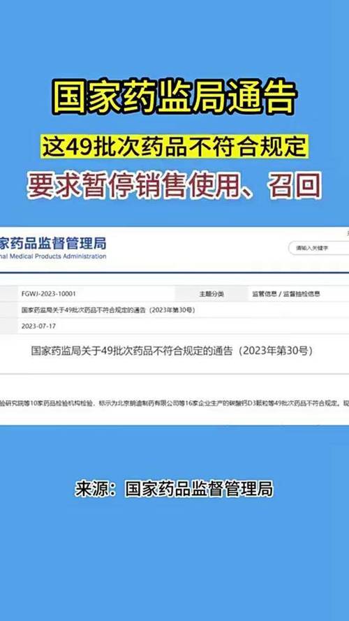 14批次药品不符合规定 国家药监局：暂停销售使用、召回！